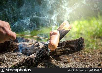 Pork on the grill