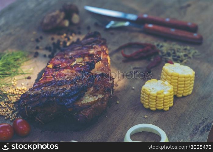 Pork ribs for grilling