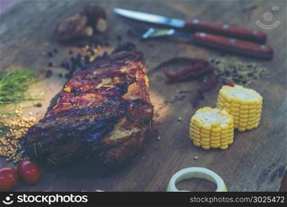 Pork ribs for grilling
