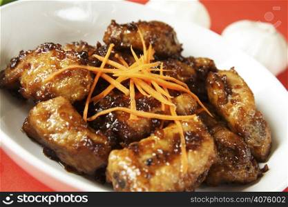 Pork spare ribs with sweet chili sauce