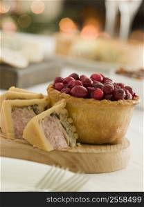 Pork Turkey and Stuffing Pie Cranberry and Game Pie