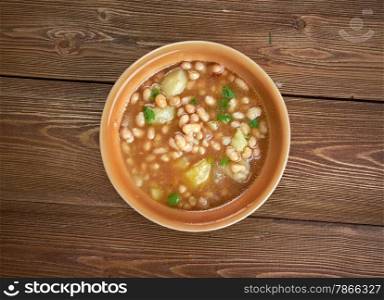 Porotos Granados - Chilean bean stew