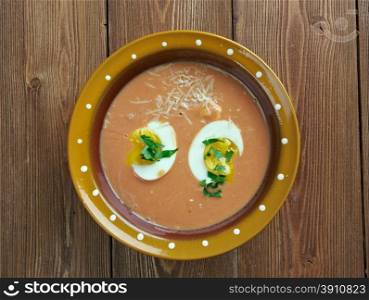 Porra antequerana - part of the gazpacho family of soups originating in Andalusia,