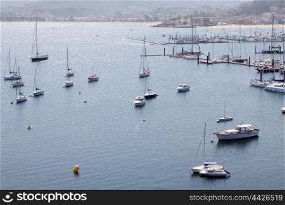 Port of Bayona. Nice town in northwestern Spain