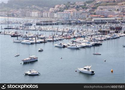 Port of Bayona. Nice town in northwestern Spain