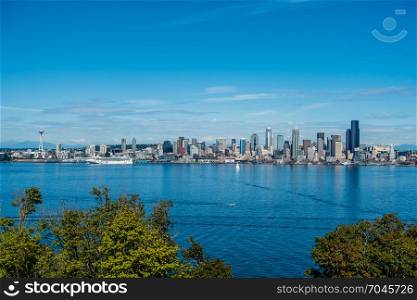 Port of Seattle signs agreement with Norwegian Cruise Lines to continue operations for 15 years. Location - Seattle. Date - 8/9/2015