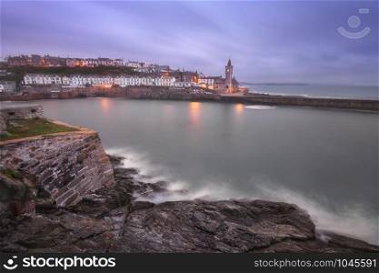 Porthleven Skyline in the Evening, Cornwall, United Kingdom
