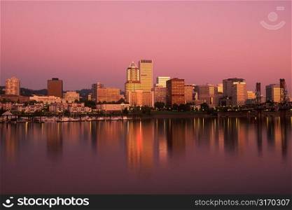 Portland Cityscape at Dawn