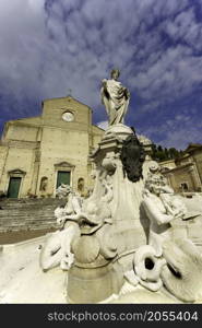 Porto San Giorgio, Fermo province, Marche, Italy: historic buildings at morning