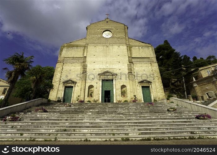 Porto San Giorgio, Fermo province, Marche, Italy: historic church at morning