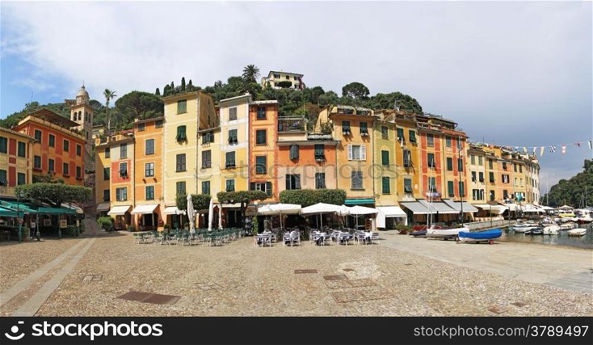 Portofino village, near Rapallo Genova, Ligurian Coast, Italy