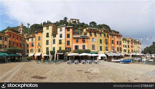Portofino village, near Rapallo Genova, Ligurian Coast, Italy