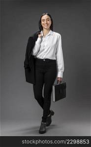portrait businesswoman wearing formal suit
