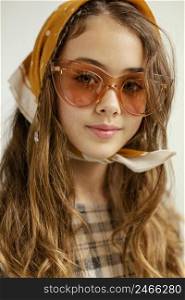 portrait girl with sunglasses 2