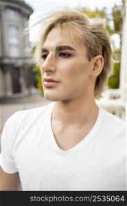 portrait handsome male make up look 2