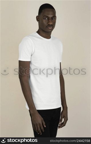 portrait handsome man t shirt 2