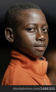 portrait little african boy
