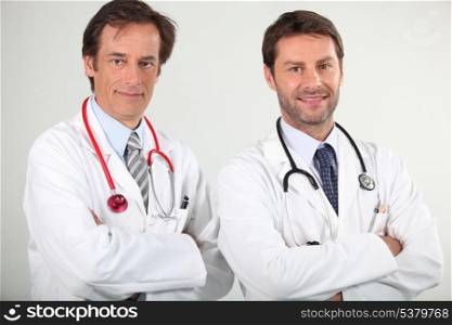 portrait of 2 doctors