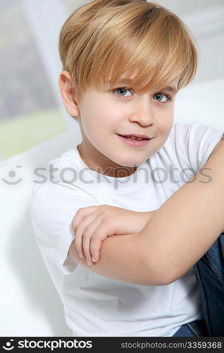 Portrait of 8-year-old boy