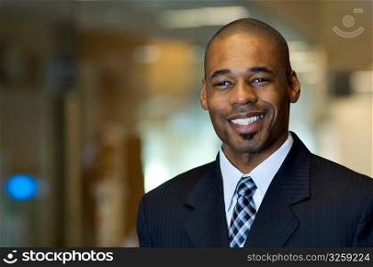 Portrait of a African-American businessman.