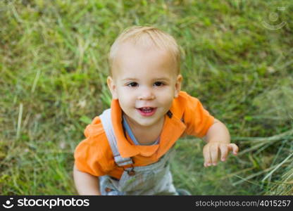 Portrait of a baby boy