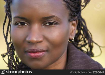 Portrait of a beautiful African American woman