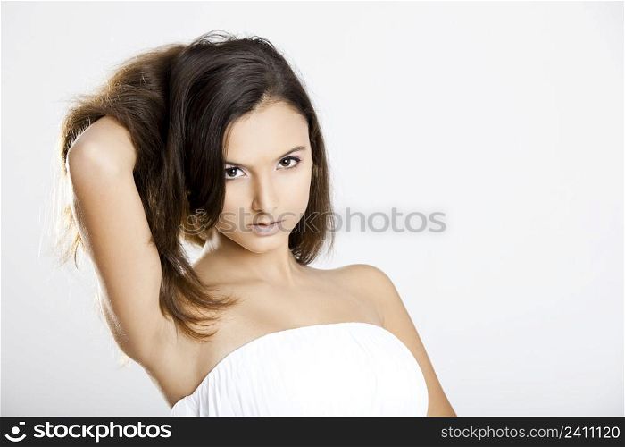 Portrait of a beautiful and fashion young woman