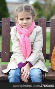 portrait of a beautiful girl in a pink scarf ??????? ???????? ??????? ? ??????? ?????