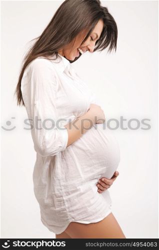 Portrait of a beautiful pregnant lady