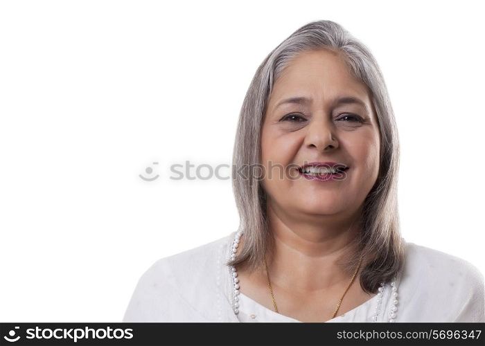 Portrait of a beautiful smiling mature woman