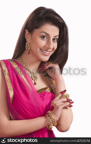 Portrait of a beautiful woman smiling