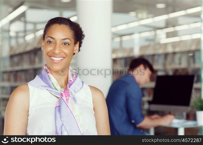 Portrait of a beautiful young businesswoman sitting at her desk