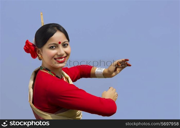 Portrait of a Bihu dancer