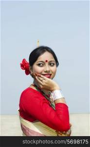 Portrait of a Bihu dancer