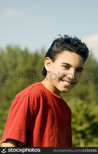 Portrait of a boy smiling