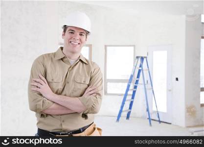Portrait of a builder