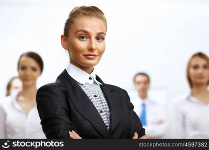 Portrait of a business woman in office environment