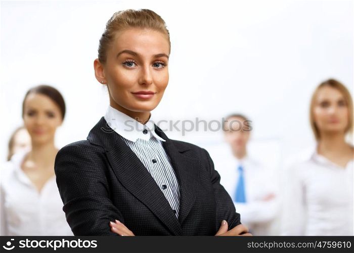 Portrait of a business woman in office environment