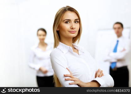 Portrait of a business woman in office environment