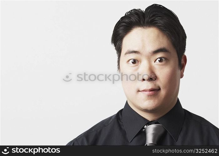 Portrait of a businessman looking surprised