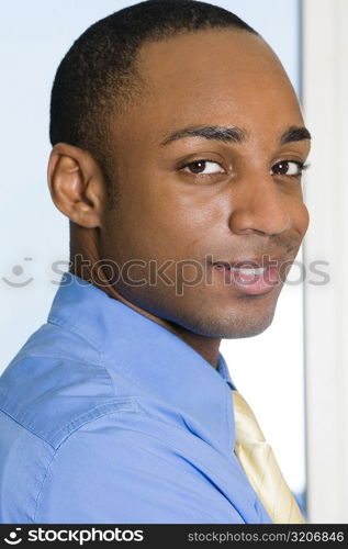 Portrait of a businessman smiling