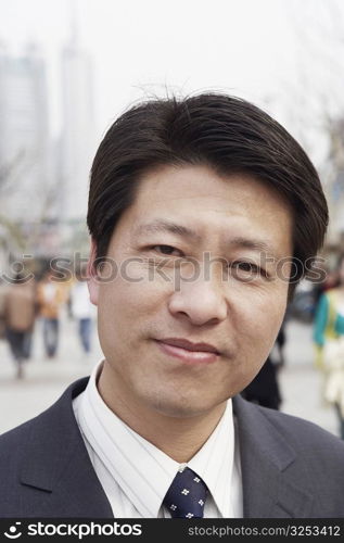 Portrait of a businessman smiling