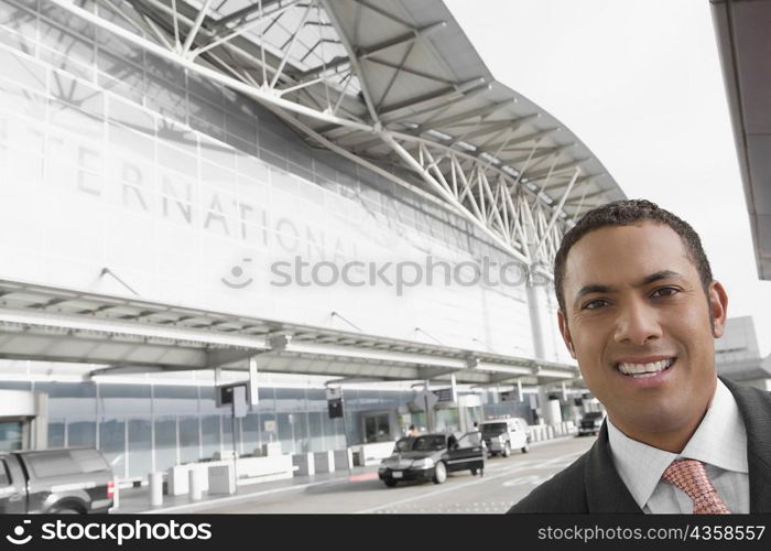 Portrait of a businessman smiling