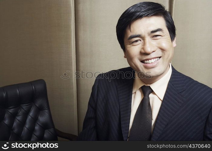 Portrait of a businessman smiling