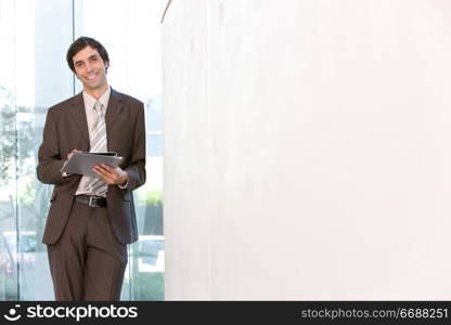 portrait of a businessman standing