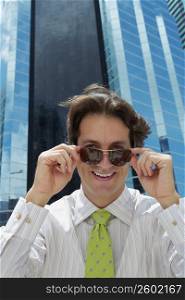 Portrait of a businessman wearing sunglasses