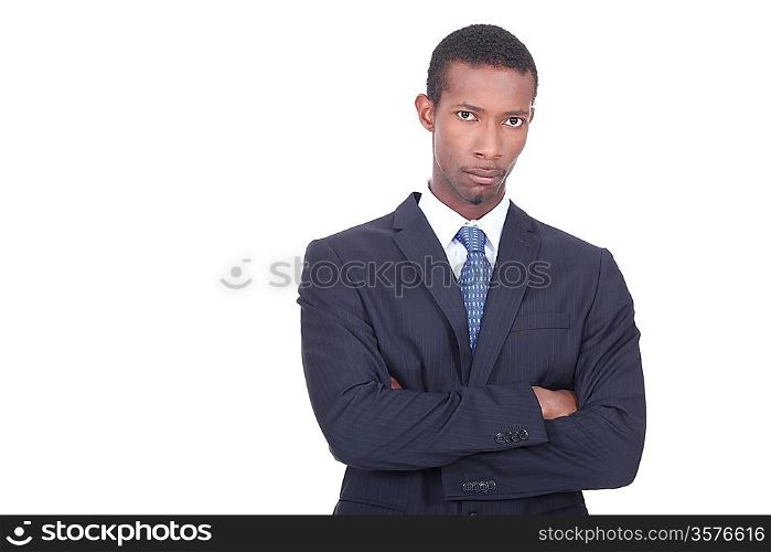 portrait of a businessman with arms crossed