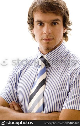 Portrait of a businessman with his arms crossed