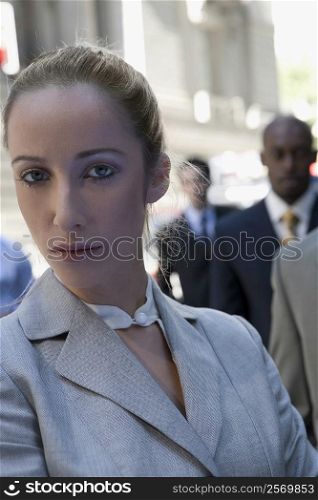 Portrait of a businesswoman looking serious