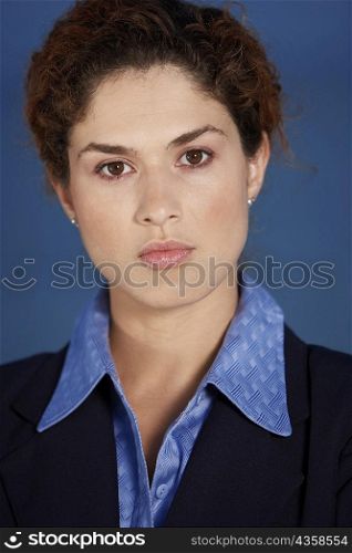 Portrait of a businesswoman looking serious